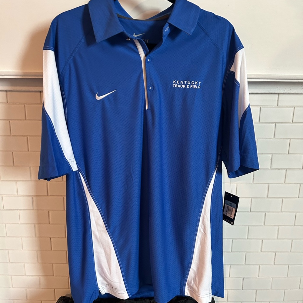 Nike Dri-FIT Blue Men's University of Kentucky Polo